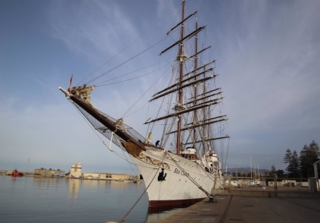 El lujoso velero Sea Cloud atraca en el puerto de Motril (PUERTO DE MOTRIL)