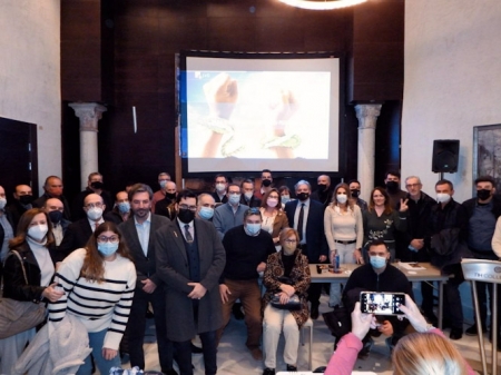 Parte del grupo promotor de Juntos por Granada, a principios de abril (JUNTOS POR GRANADA)