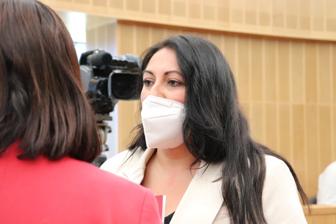 La Diputada Provincial de Unidas Podemos,  Alejandra Durán (UNIDAS PODEMOS)