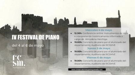 Programación del IV Festival de Piano