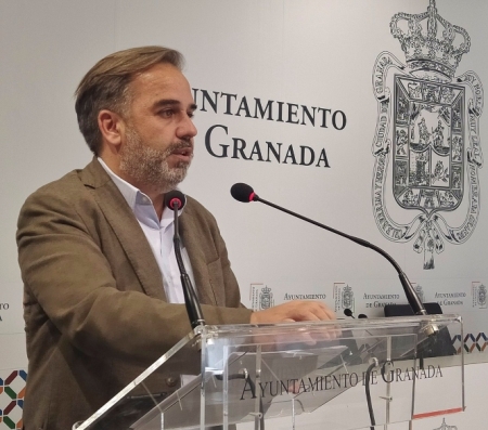 Jacobo Calvo, en rueda de prensa (JAVIER ALGARRA / AYUNTAMIENTO) 