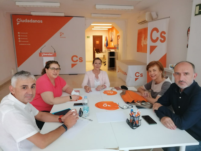 Imagen de la reunión con el comité de empresa (CIUDADANOS)