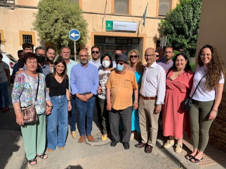 Visita al centro de Salud de Santa Fe (PSOE)
