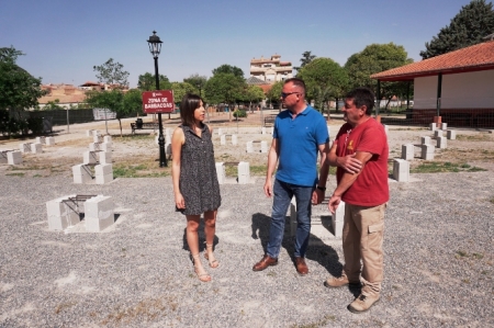 Visita al lugar donde se celebrará la romería (AYTO. ARMILLA)