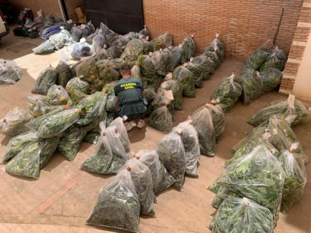 Imagen de la marihuana incautada (GUARDIA CIVIL)