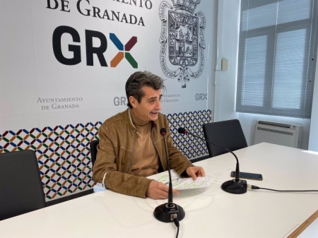 El portavoz de Unidas Podemos e Independientes en el Ayuntamiento de Granada, Antonio Cambril, en una imagen de archivo (UP)
