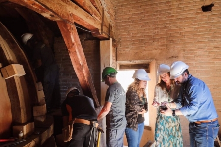 Trabajos en la Sala de la Barca de la Alhambra (PATRONATO DE LA ALHAMBRA Y GENERALIFE)