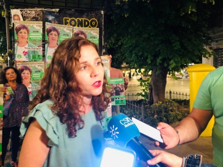 La candidata de Adelante Andalucía, Ana Villaverde (ADELANTE)