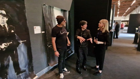 Mar Aragón en la exposición 