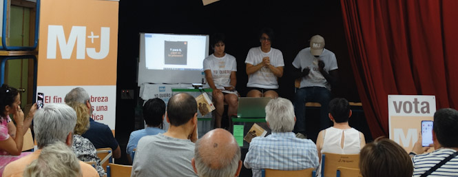 Acto de `Por un mundo más Justo` (M+J)