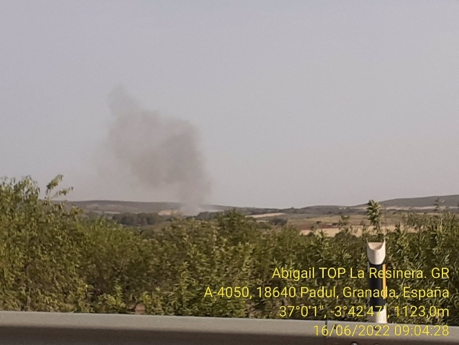 Incendio en el término de Padul, en Granada (PLAN INFOCA) 