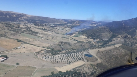 Incendio forestal en Alhama de Granada (INFOCA)