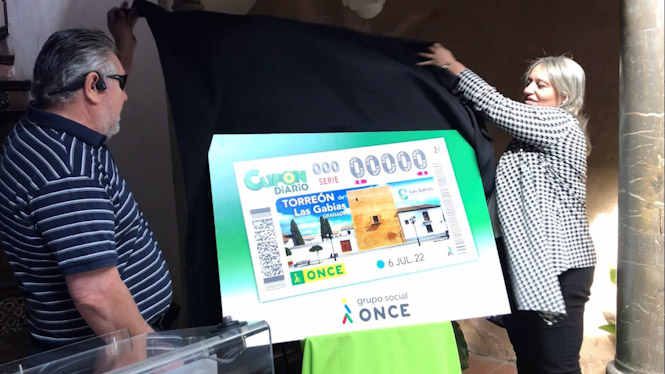 Presentación del cupón dedicado al Torreón de Las Gabias (ONCE)