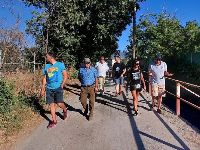 Imagen de la visita a la vega (VERDES EQUO)