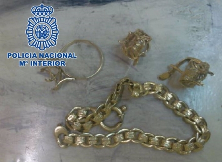 Joyas recuperadas por la Policía Nacional (POLICÍA NACIONAL) 