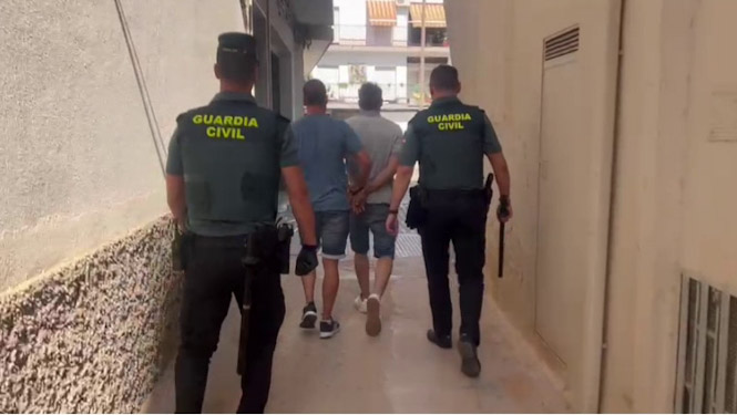 Imagen de la detención (GUARDIA CIVIL)