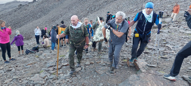 Romería de la Virgen de las Nieves de Monachil, celebrada esta madrugada (AYTO. MONACHIL) 