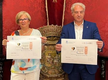 Presentación del boleto del sorteo del 20 de agosto (AYTO.  GRANADA) 