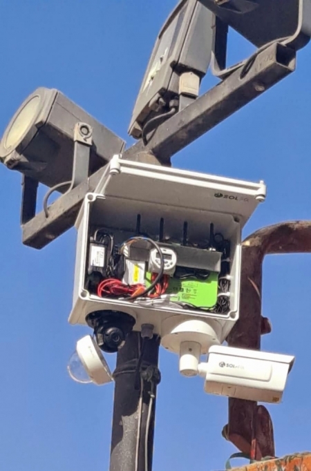 Instalación de las cámaras de videovigilancia en Cúllar Vega (AYTO. CÚLLAR VEGA) 