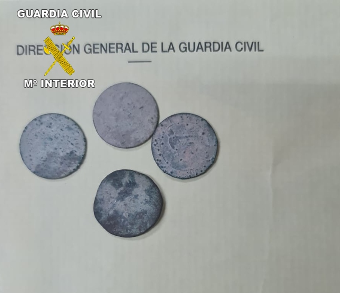 Monedas expoliadas (GUARDIA CIVIL) 