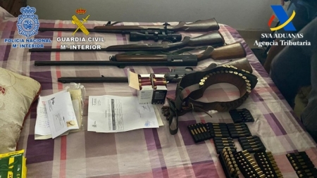 Armas de fuego intervenidas (POLICÍA NACIONAL) 