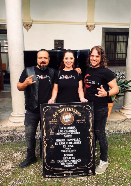 Saedín, con el cartel del Festival del Zaidín 2022 -(SAEDÍN)