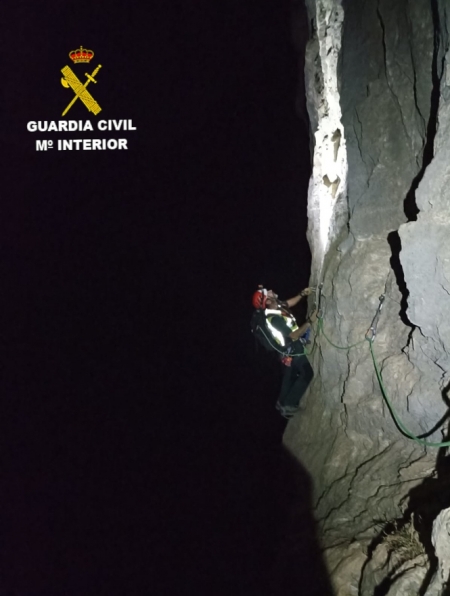 Imagen del rescate (GUARDIA CIVIL) 