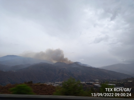 Incendio en Los Guájares (INFOCA) 