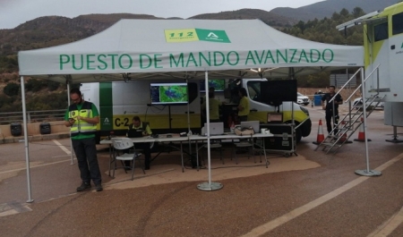 Puesto de Mando Avanzado del incendio de Los Guájares (112)
