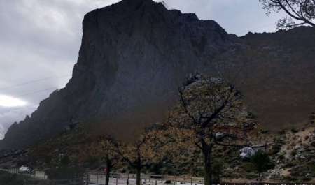 Zona cercana al Boquete de Zafarraya donde se ha producido el accidente del escalador caído (112 ANDALUCÍA)