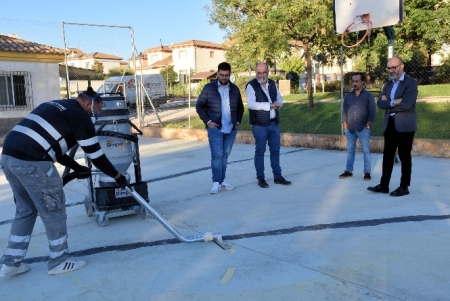 Imagen de la visita a las obras (AYTO. ALBOLOTE) 