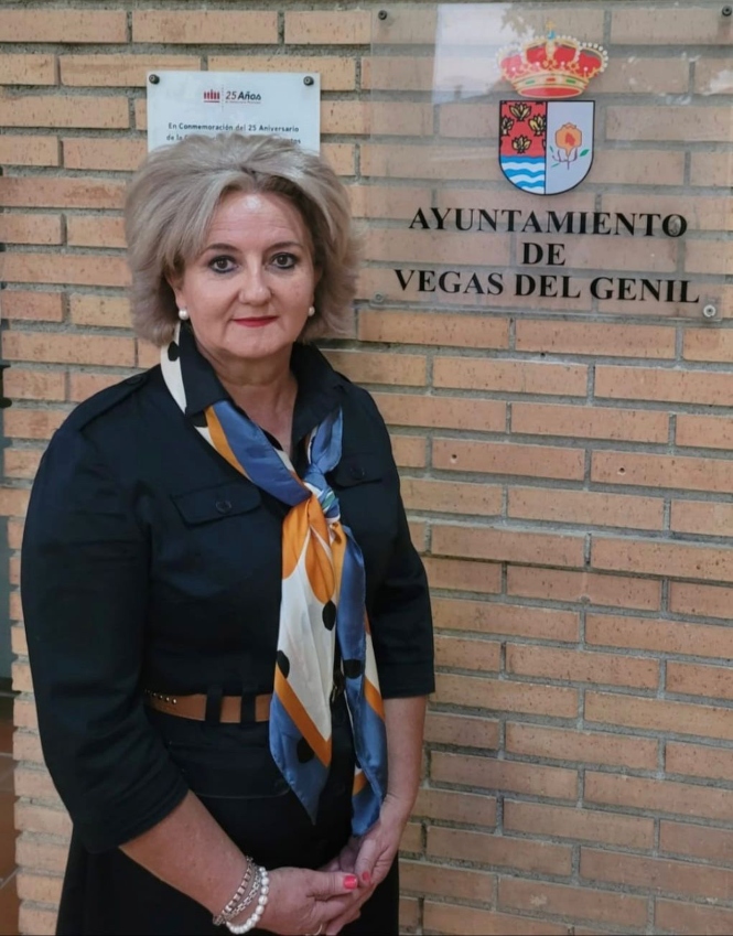 La presidenta del Partido Popular en Vegas del Genil, María del Carmen Ros (PP)