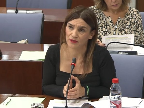 La parlamentaria andaluza del PSOE, Olga Manzano (PSOE)