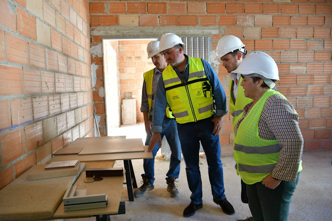 Imagen de la visita a las obras (JUNTA)