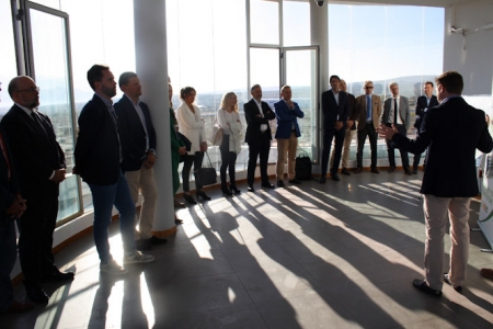 Imagen de la visita a los terrenos del acelerador de partículas (CGE) Imagen de la visita a los terrenos del acelerador de partículas (CGE)