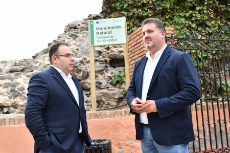 Imagen de la visita a los peñones de San Cristóbal (JUNTA)