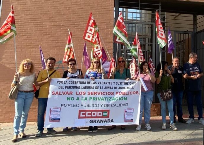 Concentración en Motril (CCOO)