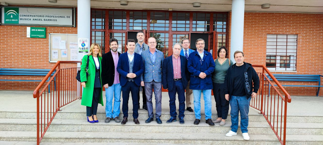 Imagen de la visita al conservatorio Ángel Barrios (PP)