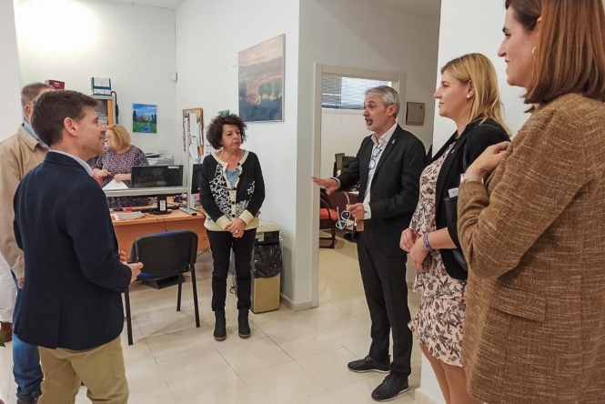 Imagen de la visita a Órgiva (JUNTA)