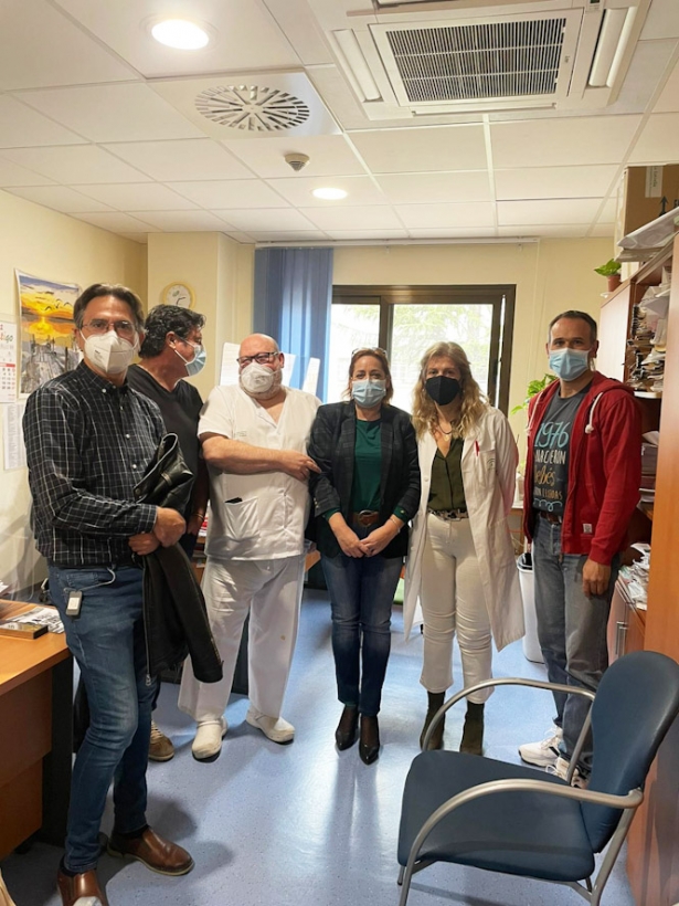Imagen de la visita al Hospital Comarcal de Baza (IU) Imagen de la visita al Hospital Comarcal de Baza (IU)