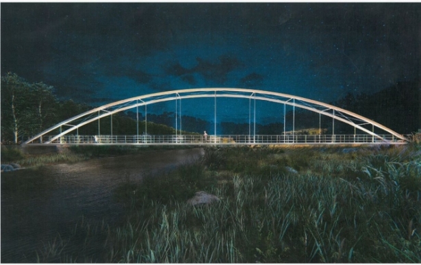 Recreación de uno de los nuevos puentes (AYTO. FUENTE VAQUEROS) 