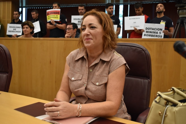 La Diputada provincial de IU, Mari Carmen Pérez (IU) La Diputada provincial de IU, Mari Carmen Pérez (IU)