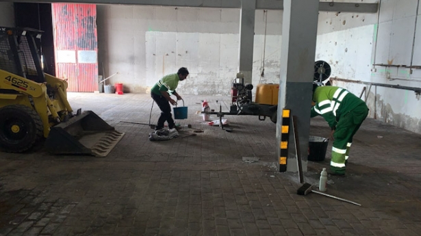 Obras en el edificio del Parque de Bomberos de Pradollano (AYTO. MONACHIL)