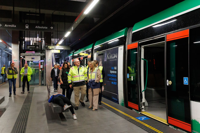 Simulacro del metro en Recogidas (JUNTA)