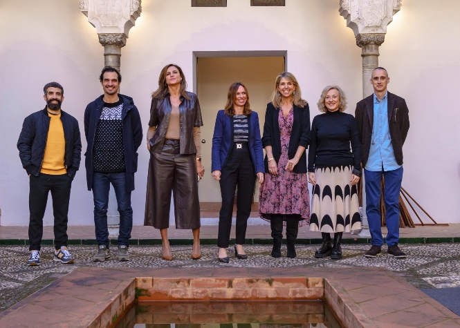 Foto de familia de la presentación (CERVEZAS ALHAMBRA)