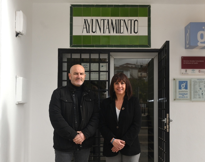 Imagen de la visita a Dehesas de Guadix (A. AMAYA / DIPGRA)