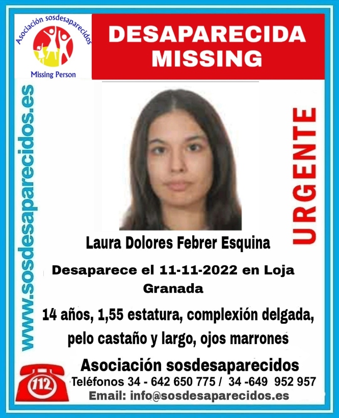 Adolescente desaparecida en Loja (SOS DESAPARECIDOS) 