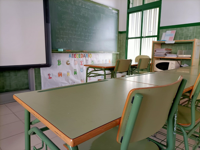 Un aula de un colegio, archivo (EUROPA PRESS) 