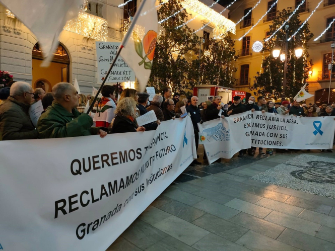 Concentración en Granada para reclamar transparencia en el proceso de la Agencia de Inteligencia Artifificial (EUROPA PRESS) 