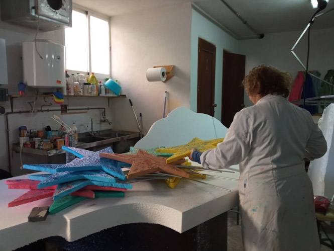 Los artesanos de Amon-Ra en su taller de Montefrío (AYTO. MONTEFRIO)